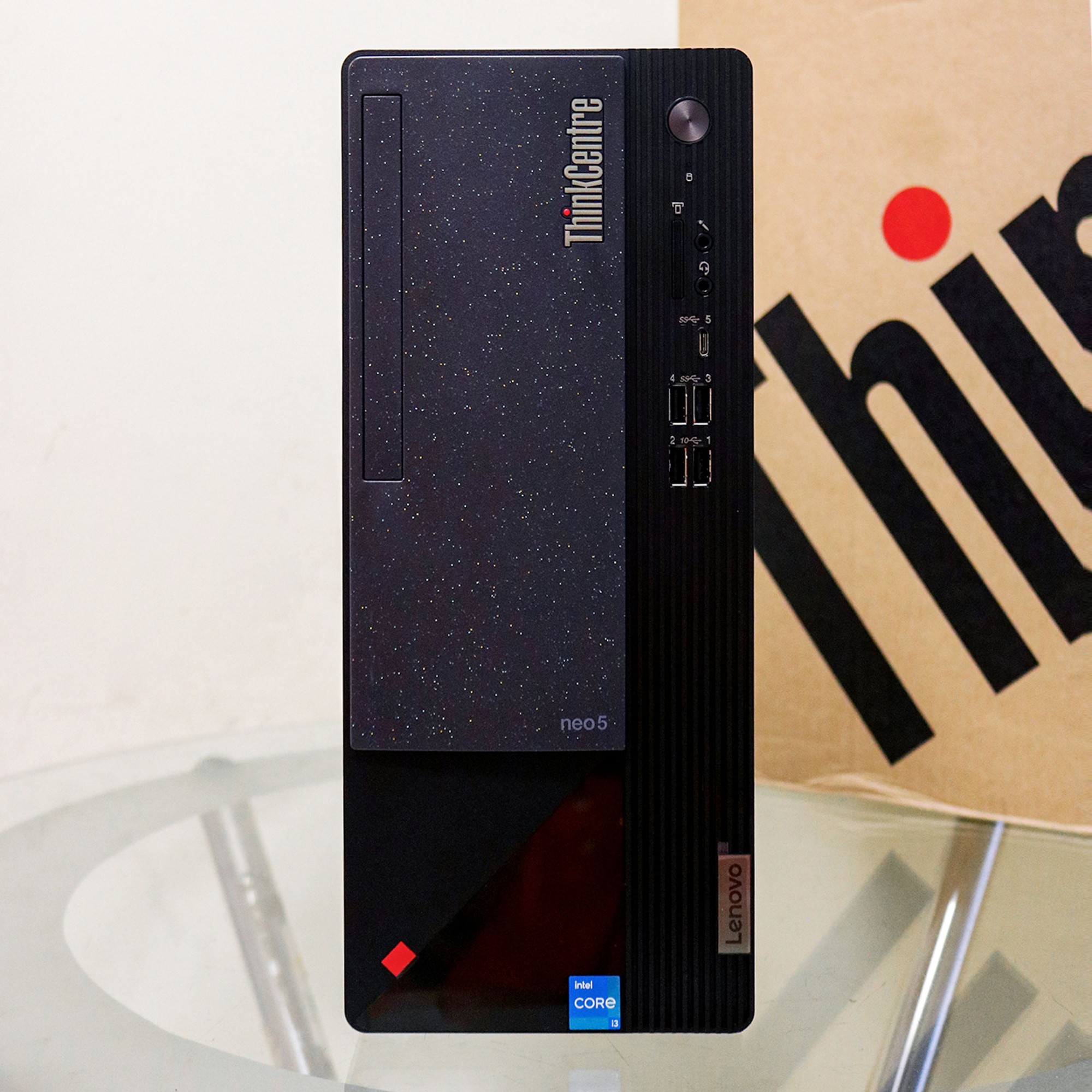  MÁY VI TÍNH ĐỂ BÀN LENOVO THINKCENTRE NEO 50T GEN 3 I3-12100(4*3.3)/ 4GD4/ 256GSSD/ WL/ BT/KB / M/ NOS/ ĐEN - 01Y
